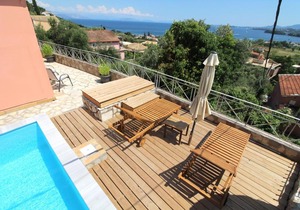 Belvedere ,Pyrgi,Corfu ,stunning Ipsos bay view