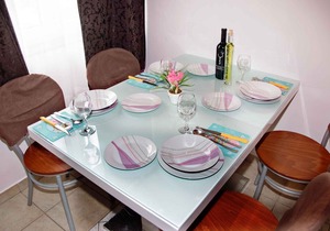 Holiday apartment with balcony and air conditioning