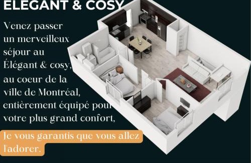 Montreal-Nord Apartment | Élégant et cosy - 2 chambres bien équipé et parking gratuit