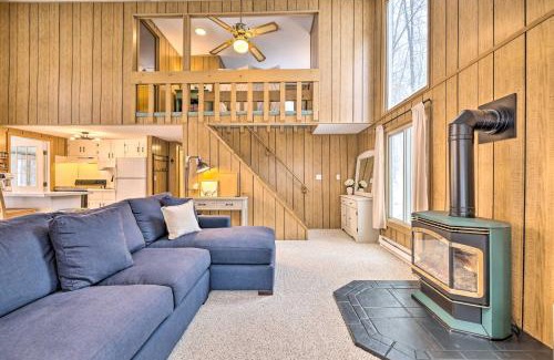 Locust Lake Village House | 1 Block to Lake Poconos Getaway with Fire Pit!