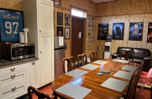 Stafford House | 1 BR barn with custom game room and amazing outdoor space! Swimming pool!