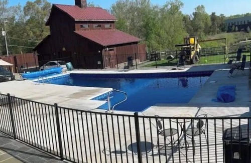 Stafford House | 1 BR barn with custom game room and amazing outdoor space! Swimming pool!