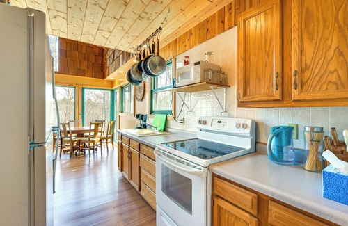 Trego Cabin | 1 Mi to South Twin Lake: Cabin w/Deck in Trego!