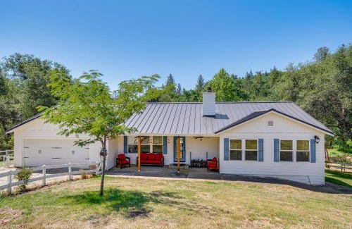 Placerville House | 10 Mi to Folsom Lake Tranquil Family Getaway