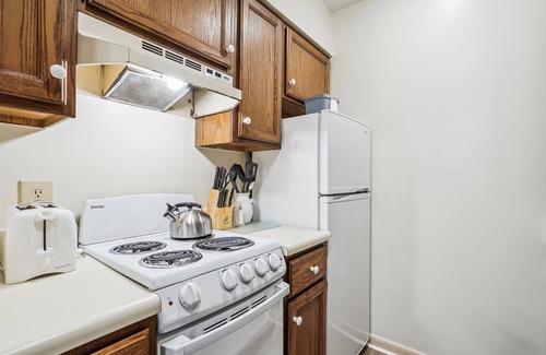 West Bridgewater House | 106 One bedroom Queen Suite on the 1st floor w/outdoor heated pool