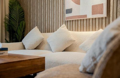 Sharjah Apartment | 1BR Mamsha Nest with balcony by BlueCloud Holidays