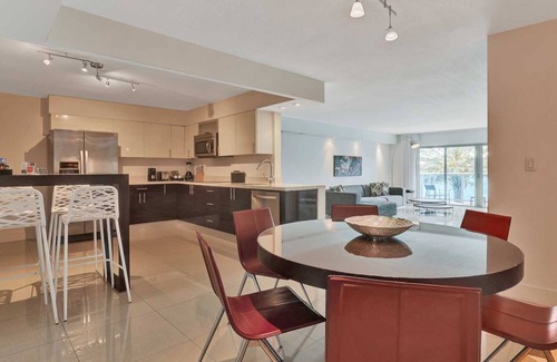 Bal Harbour Apartment | 2 Bedroom-2 Bathroom with Canal Front Balcony Steps Away from Bal Harbour Beach