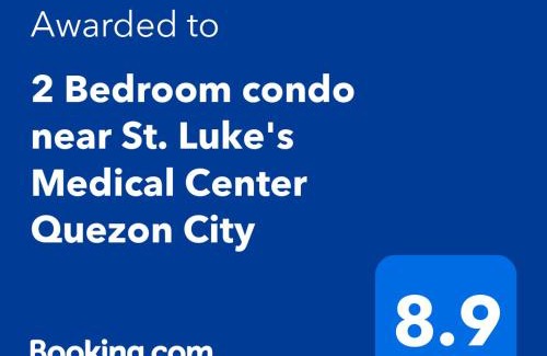 New Manila Apartment | 2 Bedroom condo near St. Luke's Medical Center Quezon City