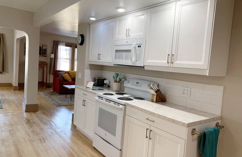 Munising Apartment | 2-Bedroom Luxury Loft in the Heart of Downtown Munising