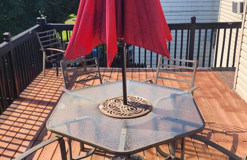 Vestal House | 2 large Bdrm 1 bath, living room with eat in kitchen and private deck