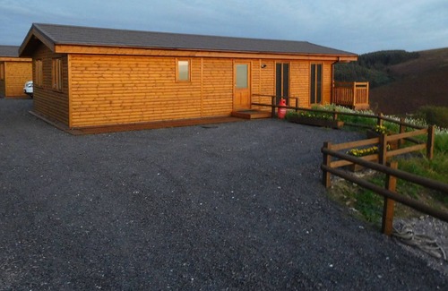 Bridgend House | 2 Log cabins with stunning views, ideal location near Cardiff, South Wales