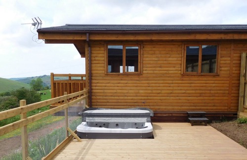 Bridgend House | 2 Log cabins with stunning views, ideal location near Cardiff, South Wales