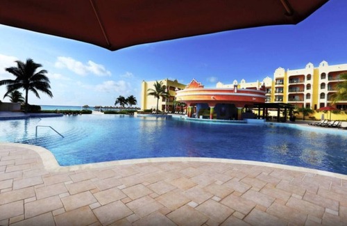 Xcaret Condo | 2BD Royal Haciendas: Terrace w/Oceanview & Resort