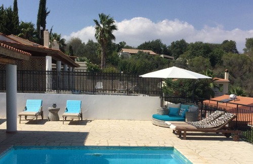 Polemi Villa | 3 Bed Detached Villa in Polemi, Paphos. Private Solar Heated Pool,Mountain Views