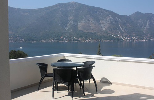 Dobrota Apartment | 3 Bedroom Apartment w/Terrace Commanding Stunning Views Across The Bay Of Kotor