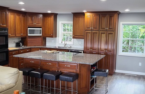 Delton House | 3 bedroom home on a peaceful private no wake lake. With kayaks and floating deck