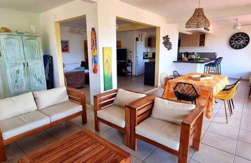Trois-Ilets Apartment | 3 bedrooms apartment residence with wooden deck pool and sea view
