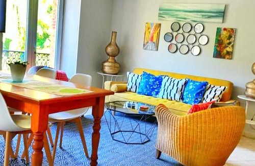 Lastours Apartment | 3 Star 3 bed Air Conditioned QUERTINEUX 100m to Historic 4 Cathar Châteaux Lastours access to a very Pretty Riverside Garden!