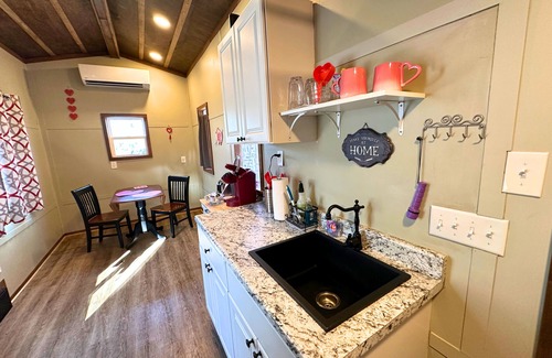 Hico Cabin | 3 Tiny Town Romantic tiny home Animals Fire Pit