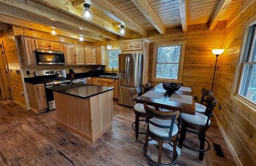 Bethlehem House | 31R Brand new log home on quiet side street in Bethlehem, close to Main Street! 20 min to skiing