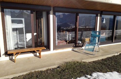 La Toussuire Apartment | 32m2 SOUTH garden level, view of the Arves needles.
