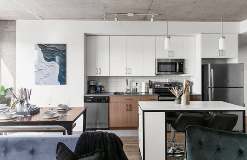 Five Points South Apartment | 3BR Oasis with Skyline Views 12th Floor