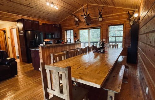 Wolf Creek Cabin | 4 bed 3 bath cabin at Holter Lake by Wolf Creek Craig. Fishing, pool table, fun!