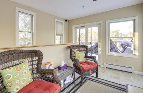 Barnstead House | 4-Season Home: Fireplace & Fire Pit in Barnstead