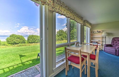 Newport Center Apartment | 4-Season Lakefront Condo Swim, Boat and Ski!