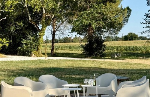 Gazaupouy House | 450m2 villa in the heart of the Gers, 5 suites, dormitory, pool and sunsets