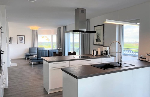 Schillig Apartment | 49.7 Mehrblick - Exclusive, high-quality vacation apartment, sauna, large balcony,