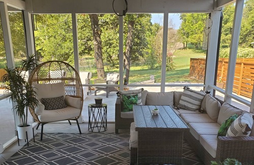 Sapulpa House | 5 Bedroom 3 bath Colonial Home with Turf Putting Green for Golf fans!
