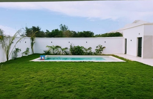 Guereo Villa | 5-bedroom villa 30 seconds from the sea. New, modern house.