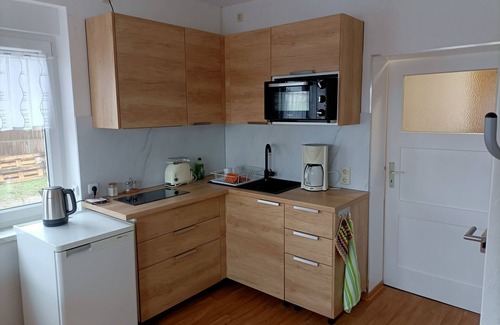 Falkenberg Apartment | 5 minutes from the Kiebitz-See recreation area. With terrace, barrier-free.