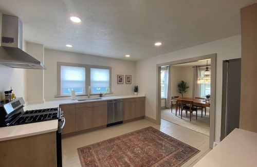 Fairport Harbor House | 5th St Getaway · Totally renovated large family getaway! King bed