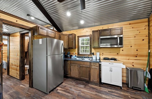 Hico Cabin | 6 Tiny Town Bunk House Tiny Home Animals Fire