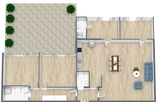 Curial Cambrai Resort | 85 m² Private room ∙ 1 bedroom ∙ 1 guest