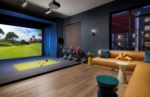 Florida Center Hotel | 9 Bedroom Home at Villatel Orlando Resort - Water Slides & Kids’ Playroom
