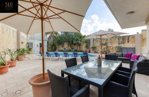 Naxxar Apartment | A beautiful 4BR villa with private pool & deck by 360 Estates