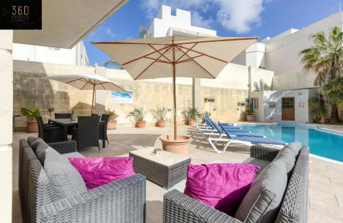 Naxxar Apartment | A beautiful 4BR villa with private pool & deck by 360 Estates