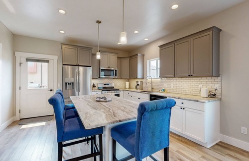Hailey House | A charming, comfy townhome with patio views, cozy fireplace and more