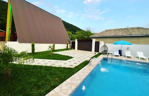 Bouvet Island Villa | A frame Villa with private heated swimming pool