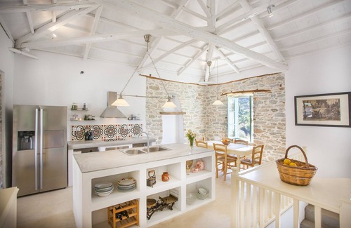 Glossa Villa | A traditional stone villa with private pool in a stunning location