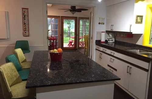 Hatzic House | A true lakefront retro cottage with a mountain view. Pet and kid friendly!