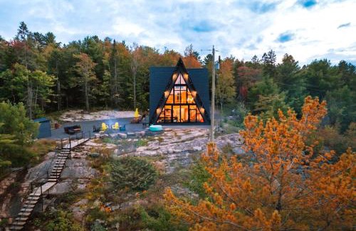 Alban Ski Chalet | AAT - Timber A-Frame Cabin on French River