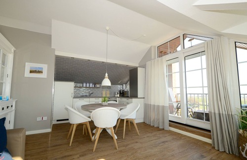 Juist Apartment | Above the roofs of Juist, fantastic view from the balcony, renovated in 2017
