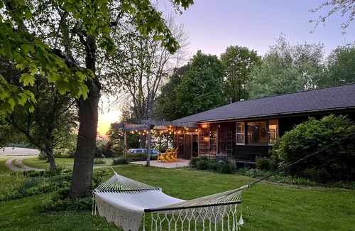 Pepin County House | Absolute PEACE in this country home surrounded by gardens and views!