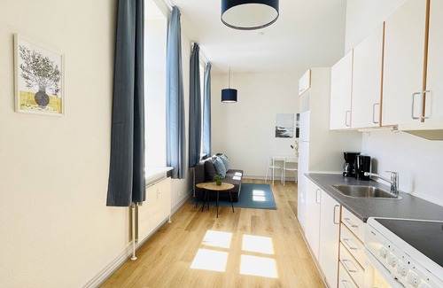 Hjørring Apartment | aday - Blue light suite apartment in the center of Hjørring