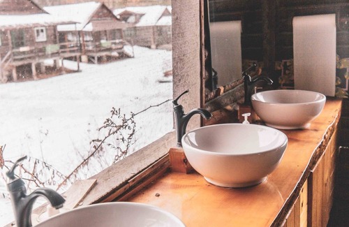 Lyman Cabin | Adirondack Glamping Cabins in All Inclusive Resort on Ogontz Lake