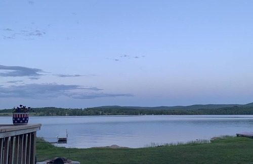 Ellenburg Depot Cabin | Adirondack log cabin on Chazy Lake NY